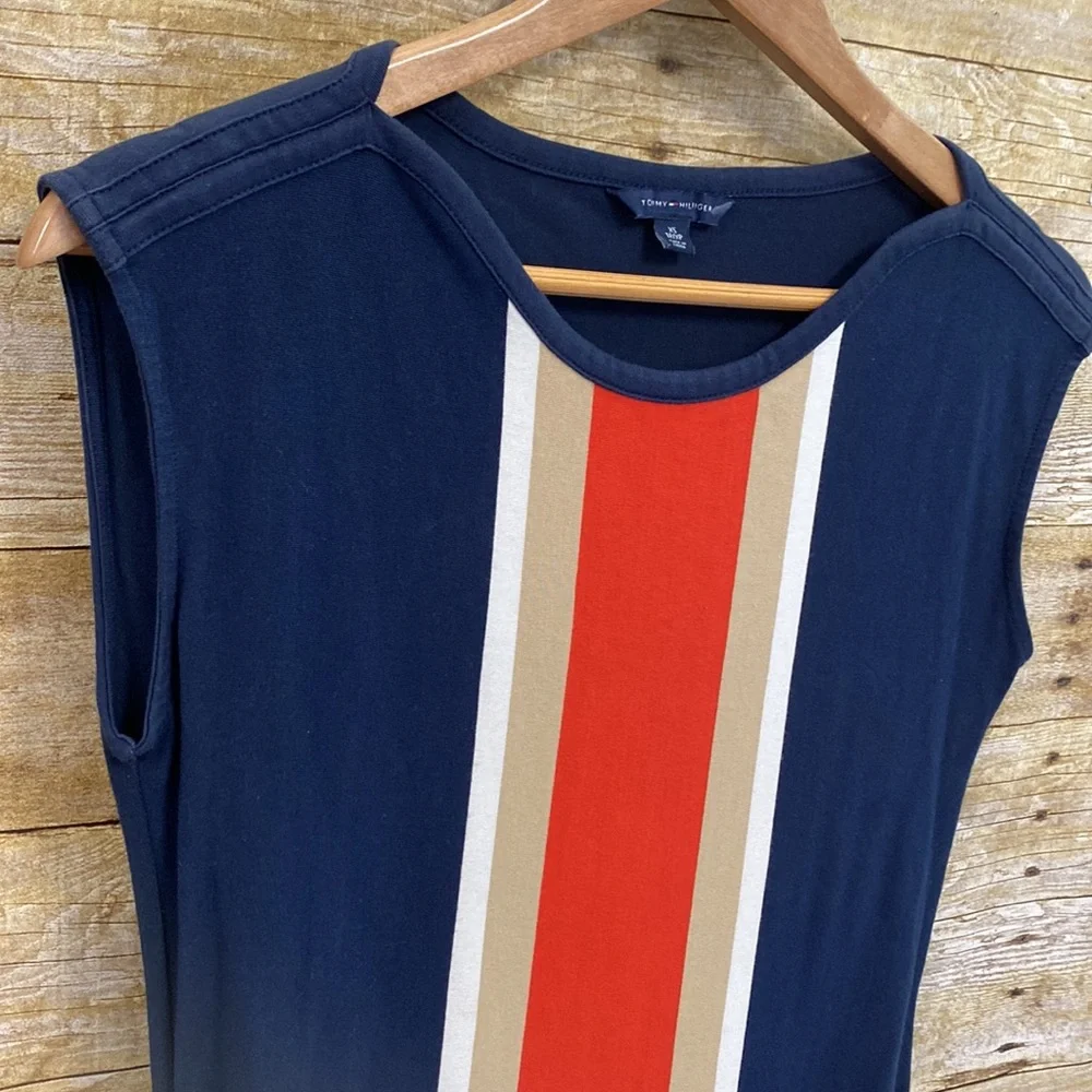 Vintage Tommy Hilfiger blue mod dress size extra small - Picture 6 of 12